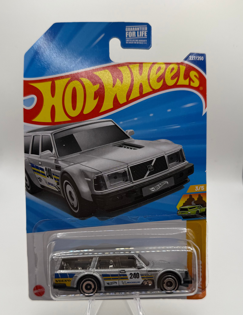 Hot Wheels 2025 Silver Volvo 240 Drift Wagon 227/250 Wagon
