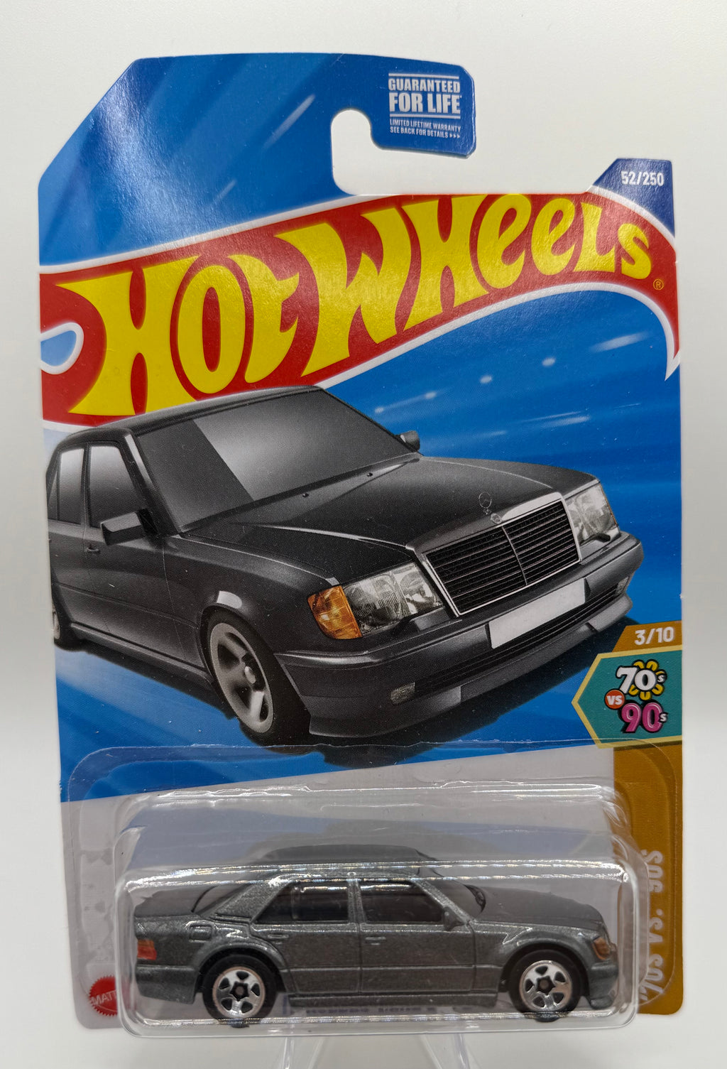 Mercedes-Benz 500 E #52 Silver 3/10 70s vs 90s 2025 Hot Wheels