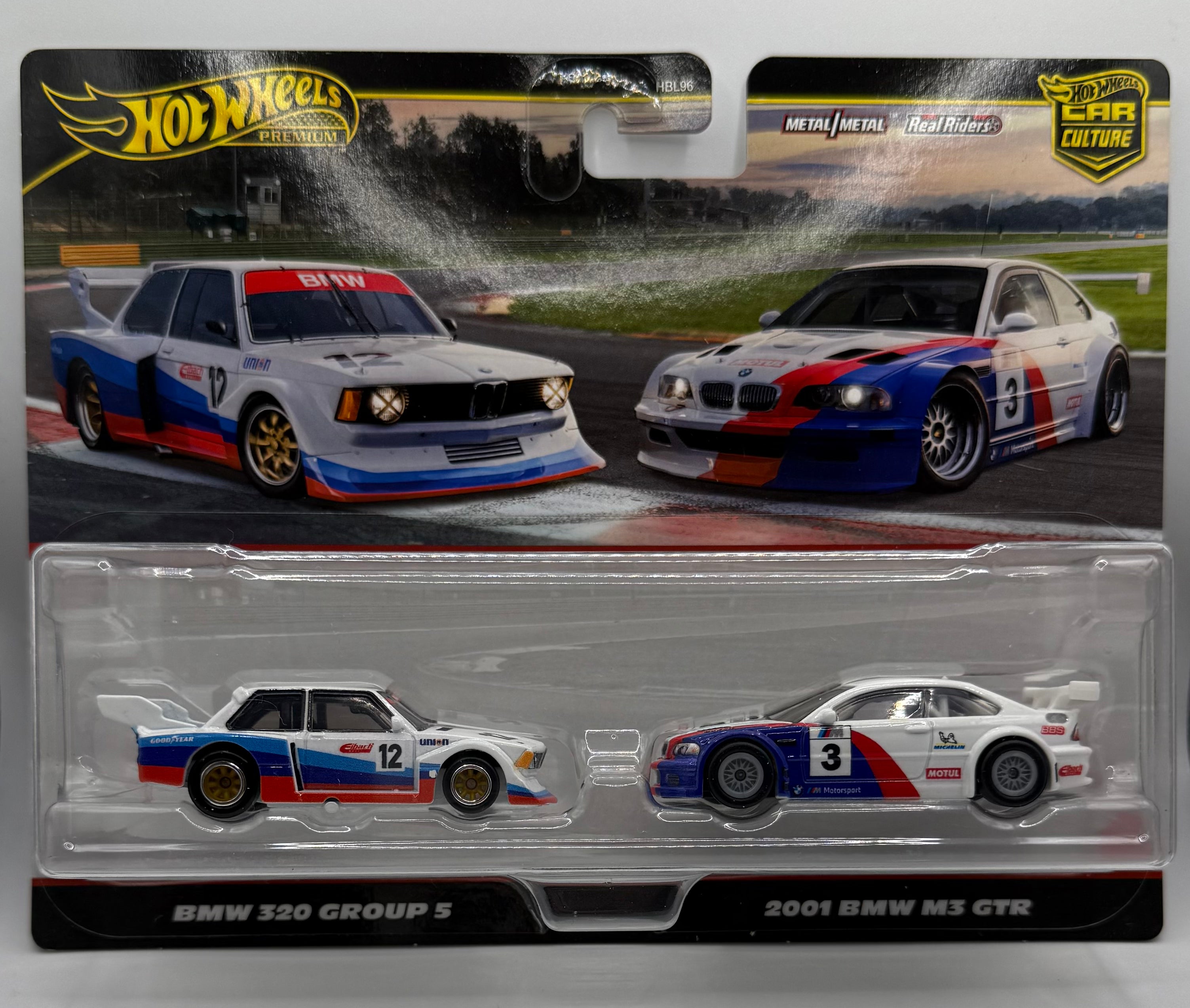2025 Hot Wheels Premium Car Culture 2 Pack BMW 320 Group 5 & 2001 BMW M3 GTR