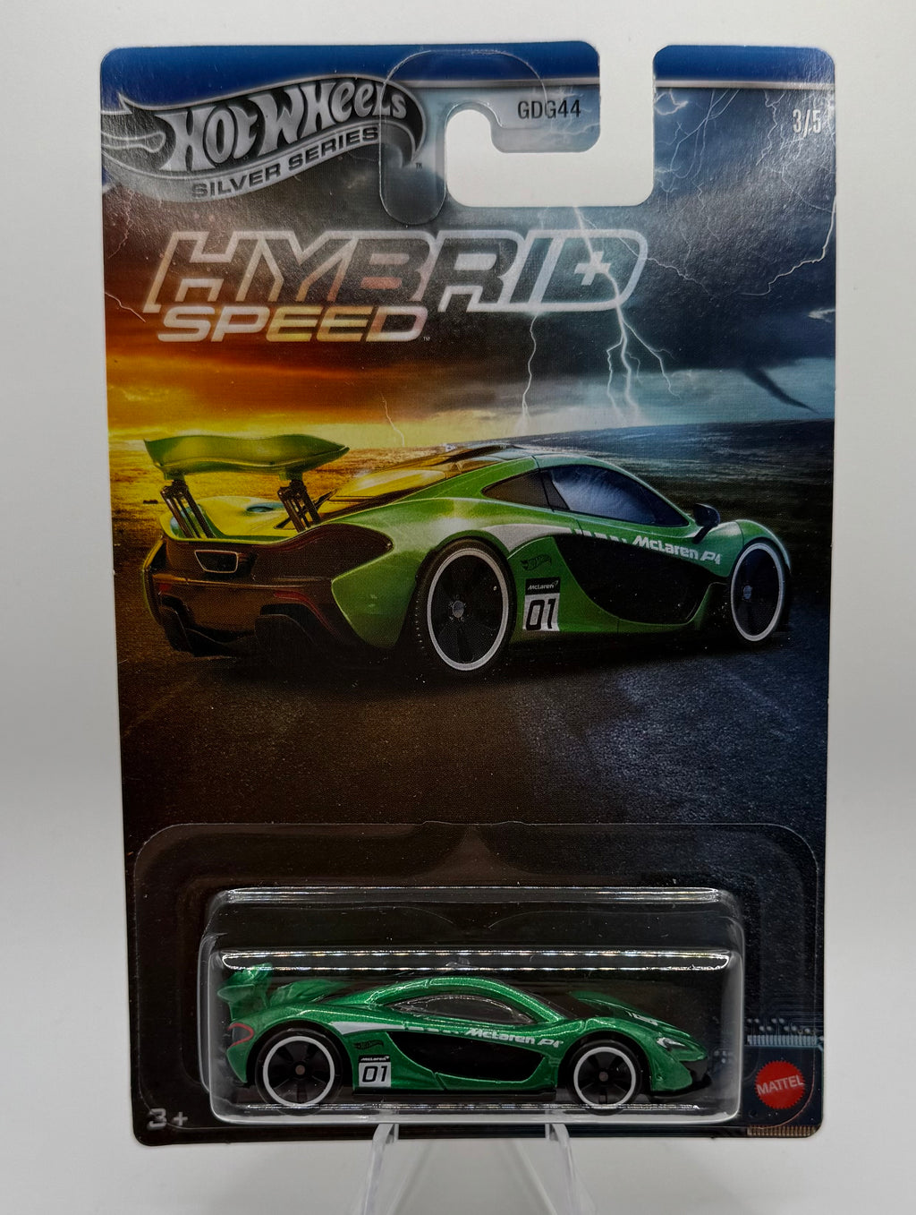 2025 Hot Wheels Silver Series Hybrid Speed 3/5 McLAREN P1 Green