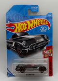 2018 Hot Wheels #45 Then & Now 3/10 '55 CORVETTE Black