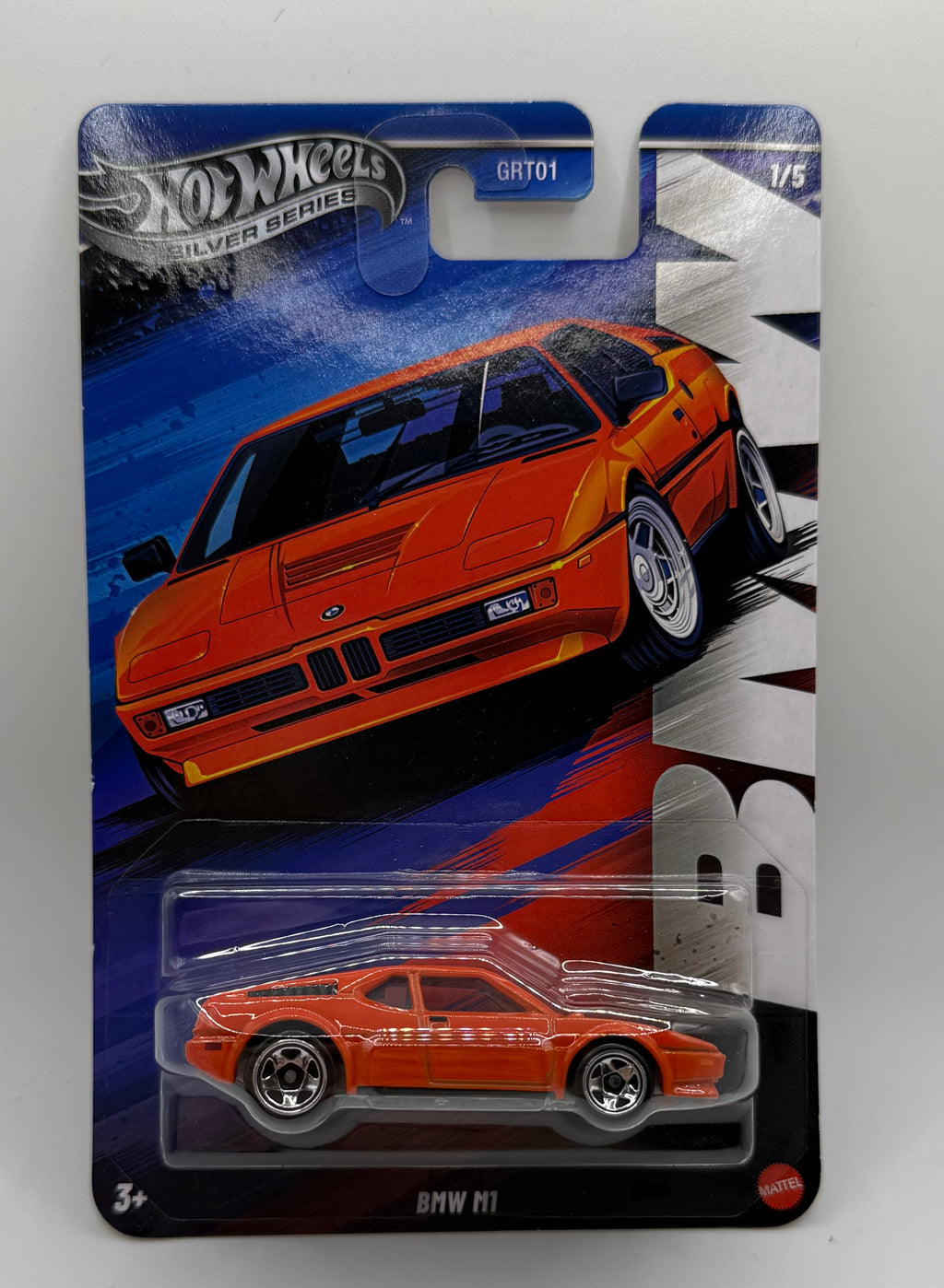 2025 Hot Wheels Silver Series BMW M1 Orange 1/5 New 2025 Walmart Exclusive