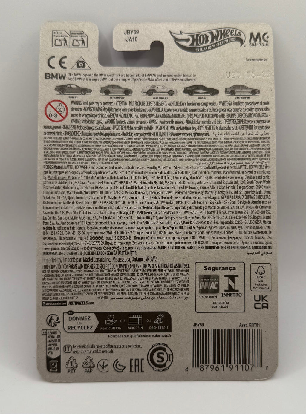 2025 Hot Wheels Silver Series BMW M1 Orange 1/5 New 2025 Walmart Exclusive