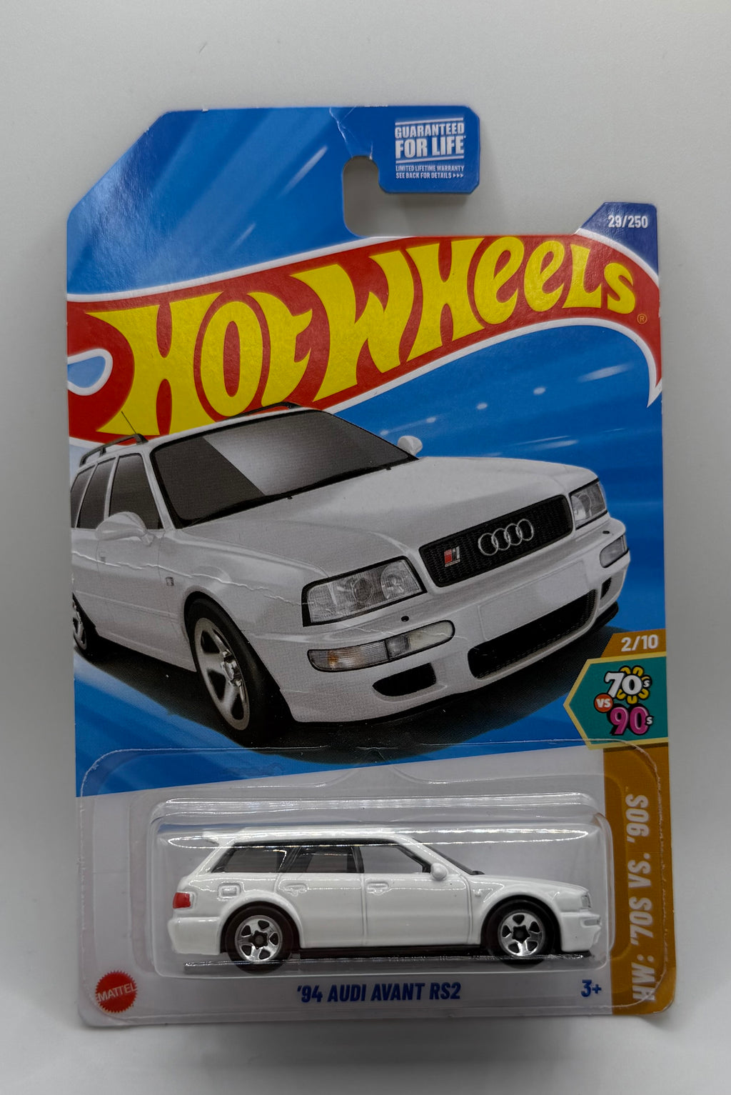 2025 Hot Wheels '94 Audi Avant RS2 White Hw: '70s Vs. '90s
