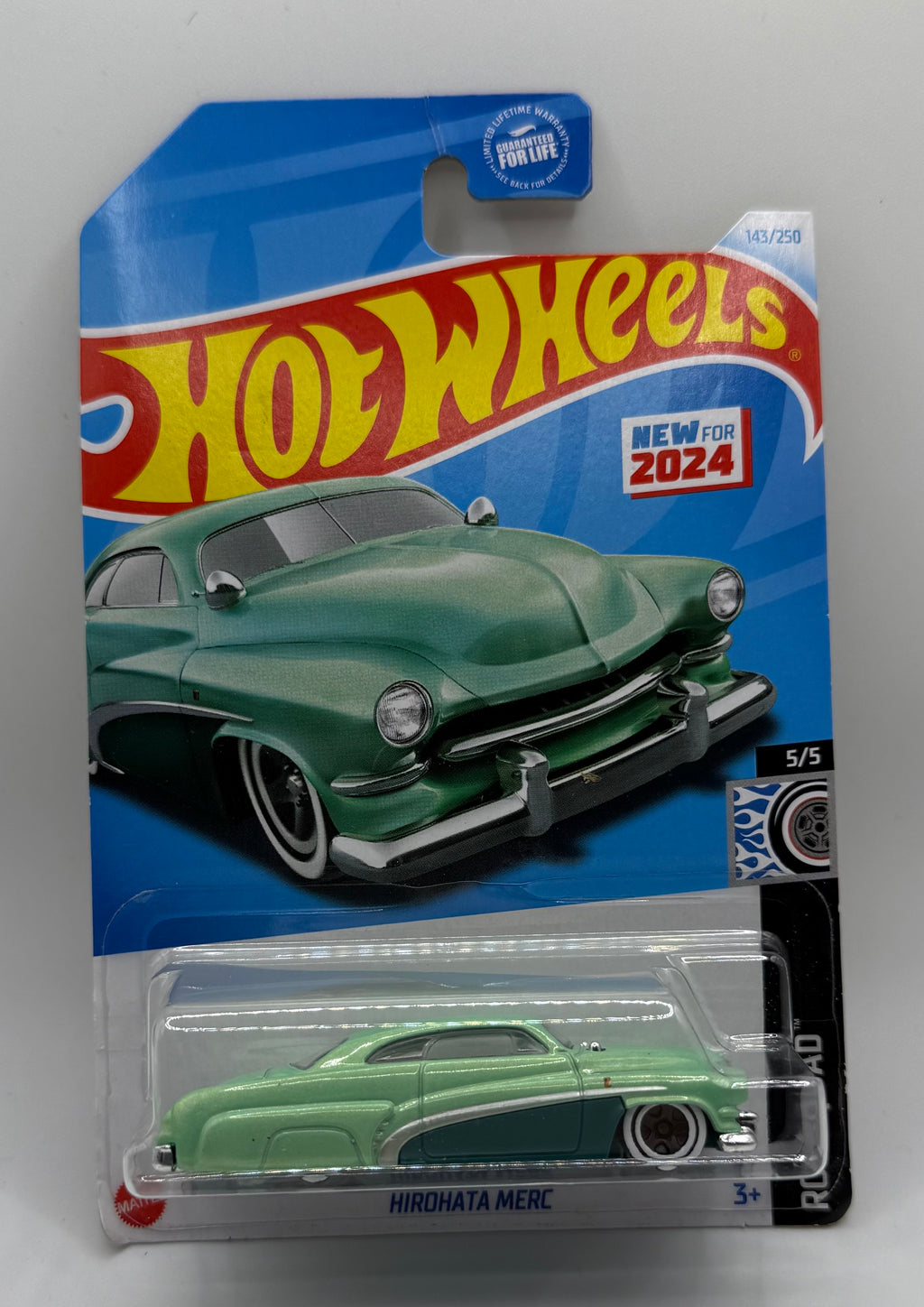 2024 Hot Wheels #143 Rod Squad 5/5 HIROHATA MERC Lt Green
