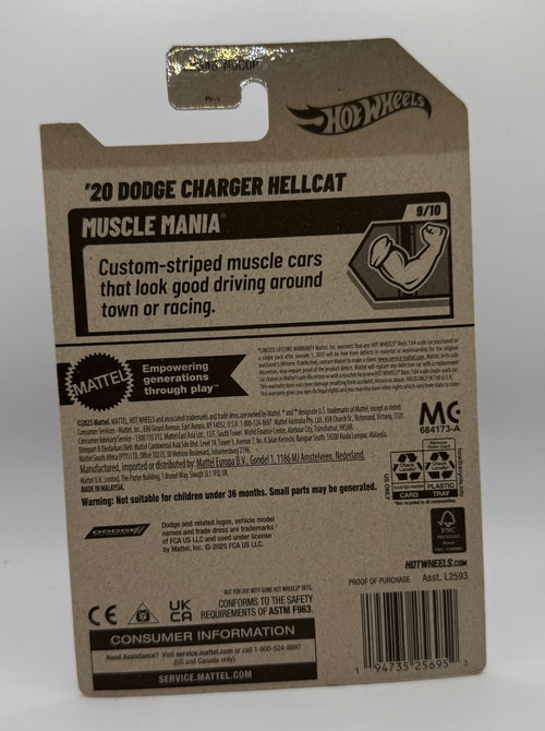 20 Dodge Charger Hellcat #240 2025 Hot Wheels