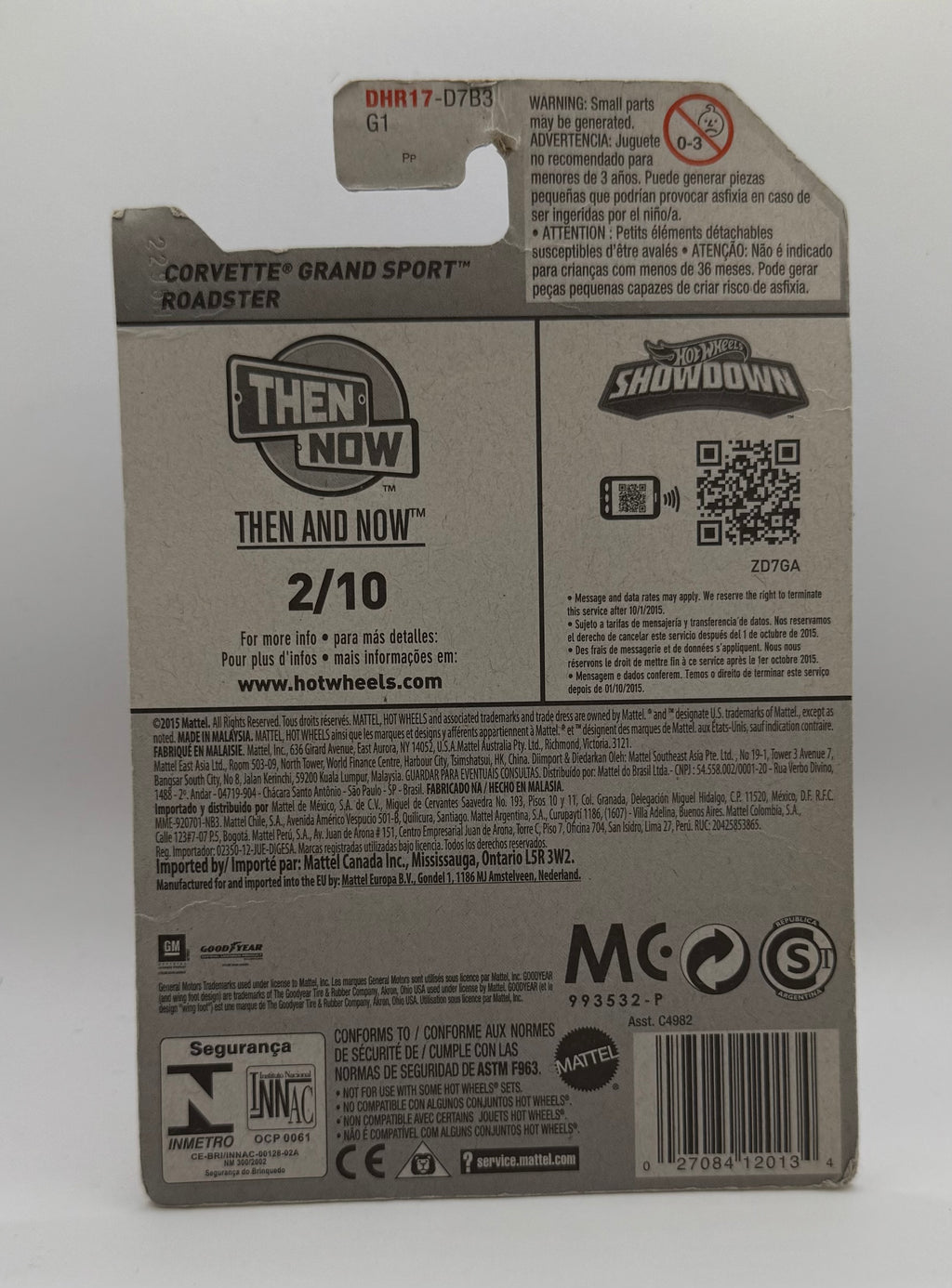 Corvette Grand Sport Roadster #102 Hot Wheels Then and Now