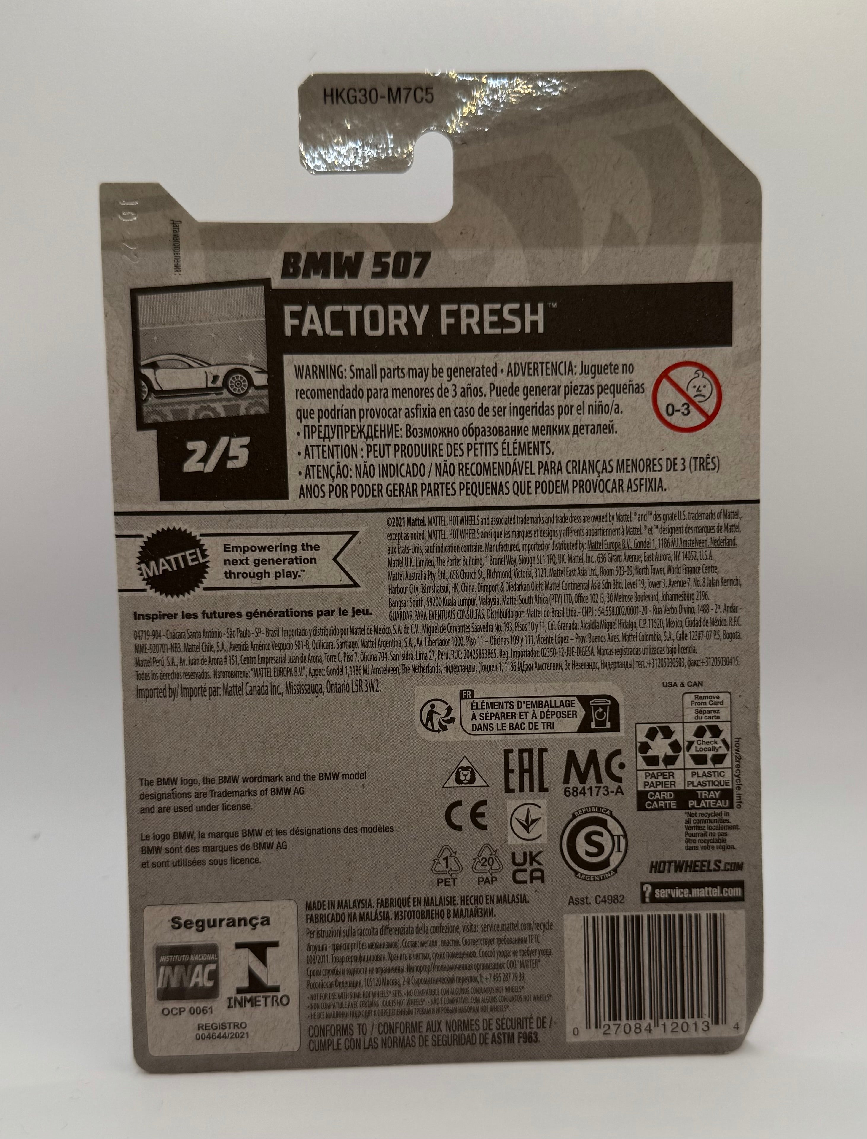 Hot Wheels 2023 BMW 507 Convertible white