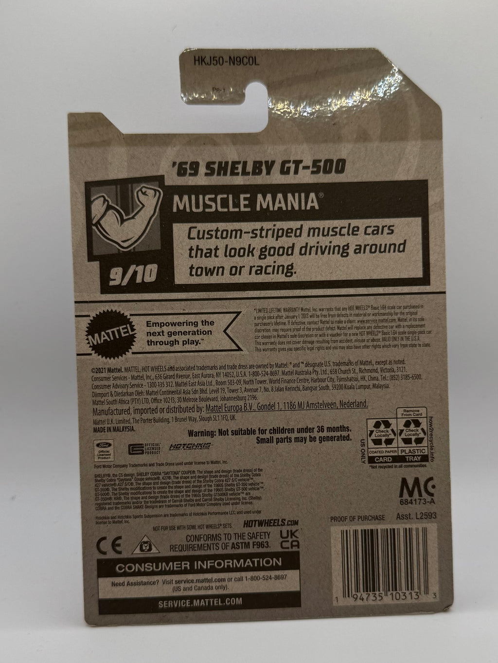 Hot Wheels 2023 '69 Mustang Shelby GT 500