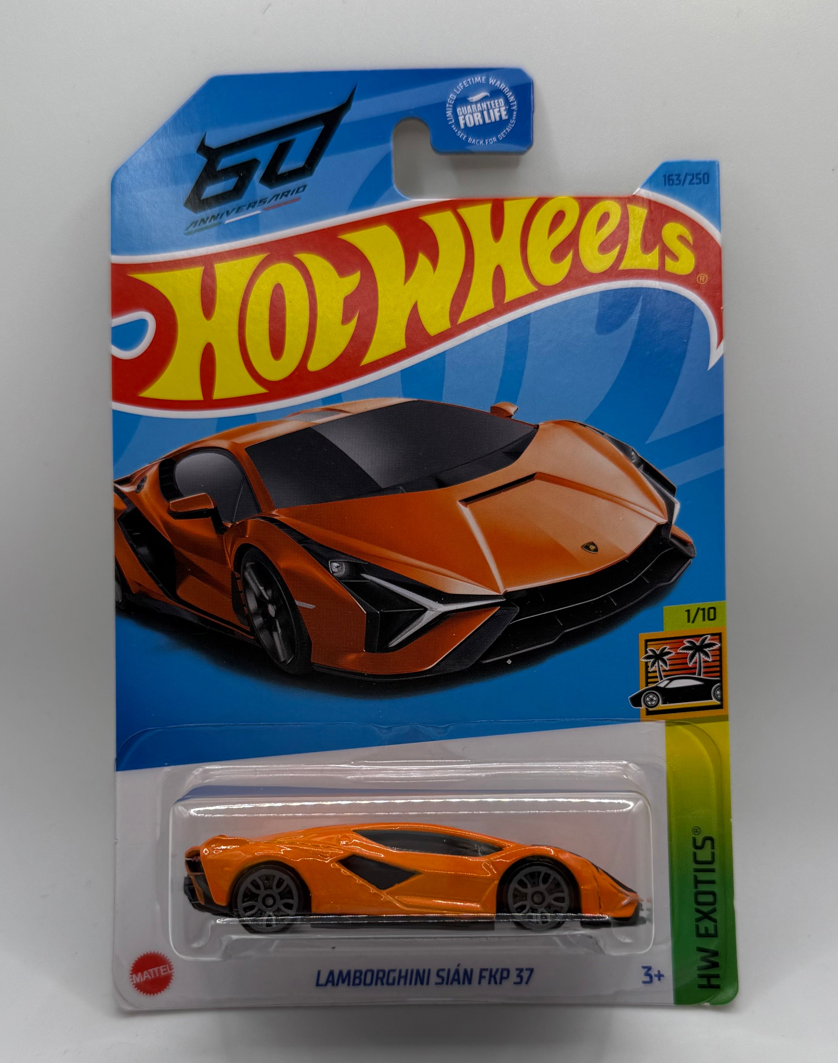 2023 Hot Wheels HW EXOTICS 1/10 Lamborghini Sian FKP 37 163/250 Orange