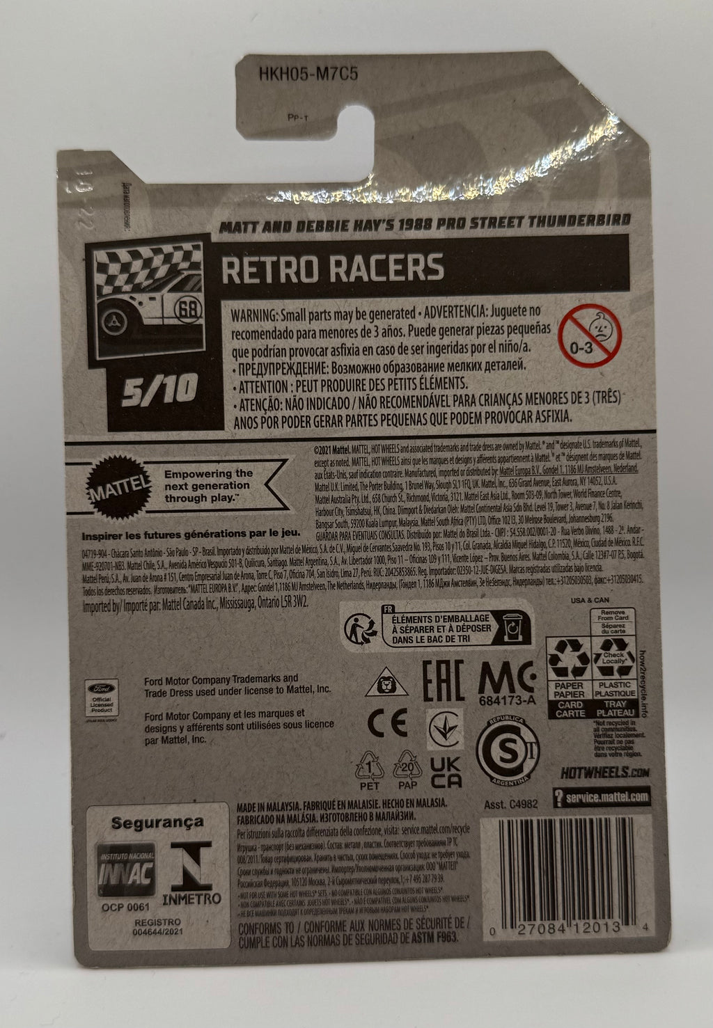 Hot Wheels Matt And Debbie Hay's 1988 Pro Street Thunderbird Retro Racers