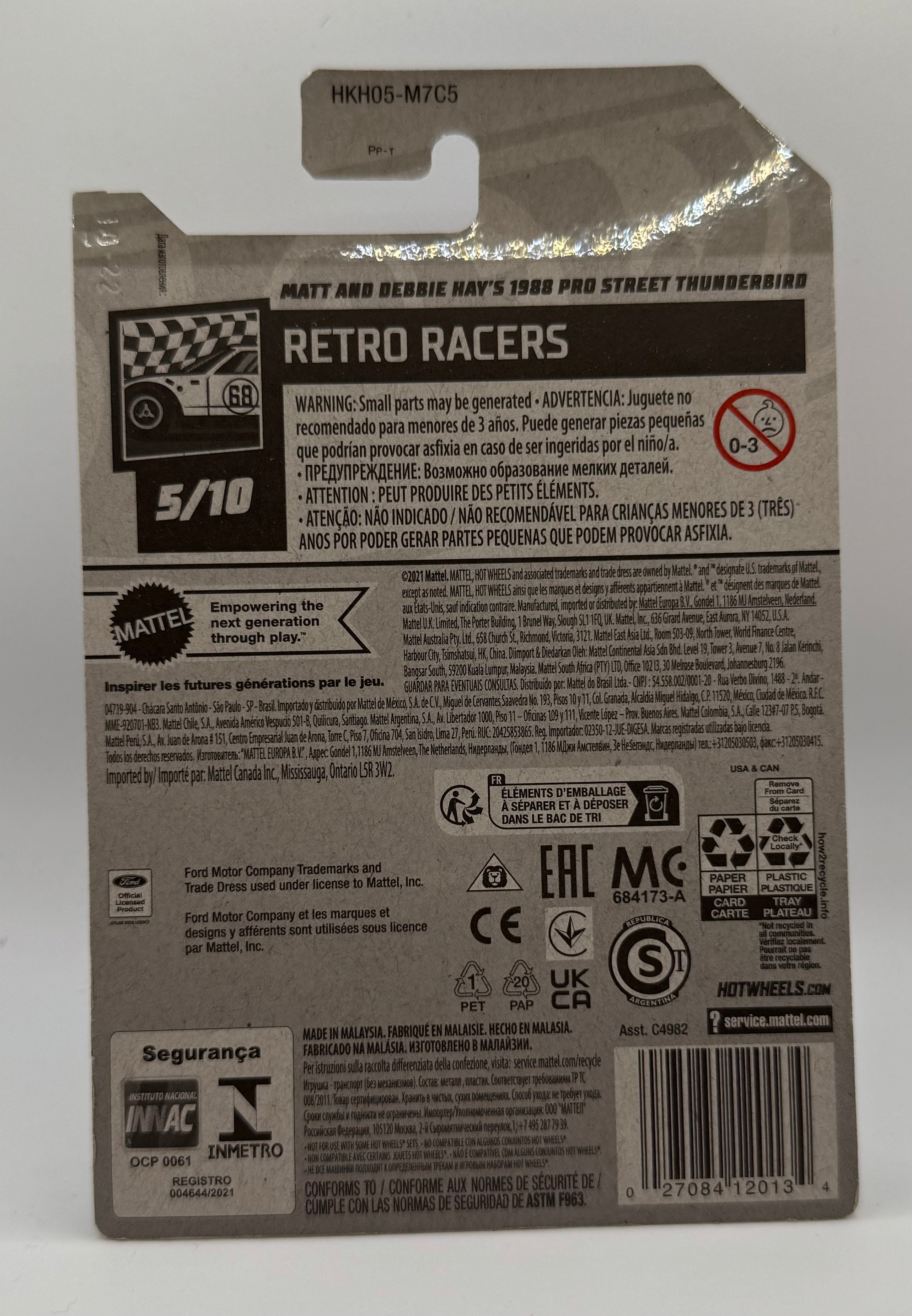 Hot Wheels Matt And Debbie Hay's 1988 Pro Street Thunderbird Retro Racers