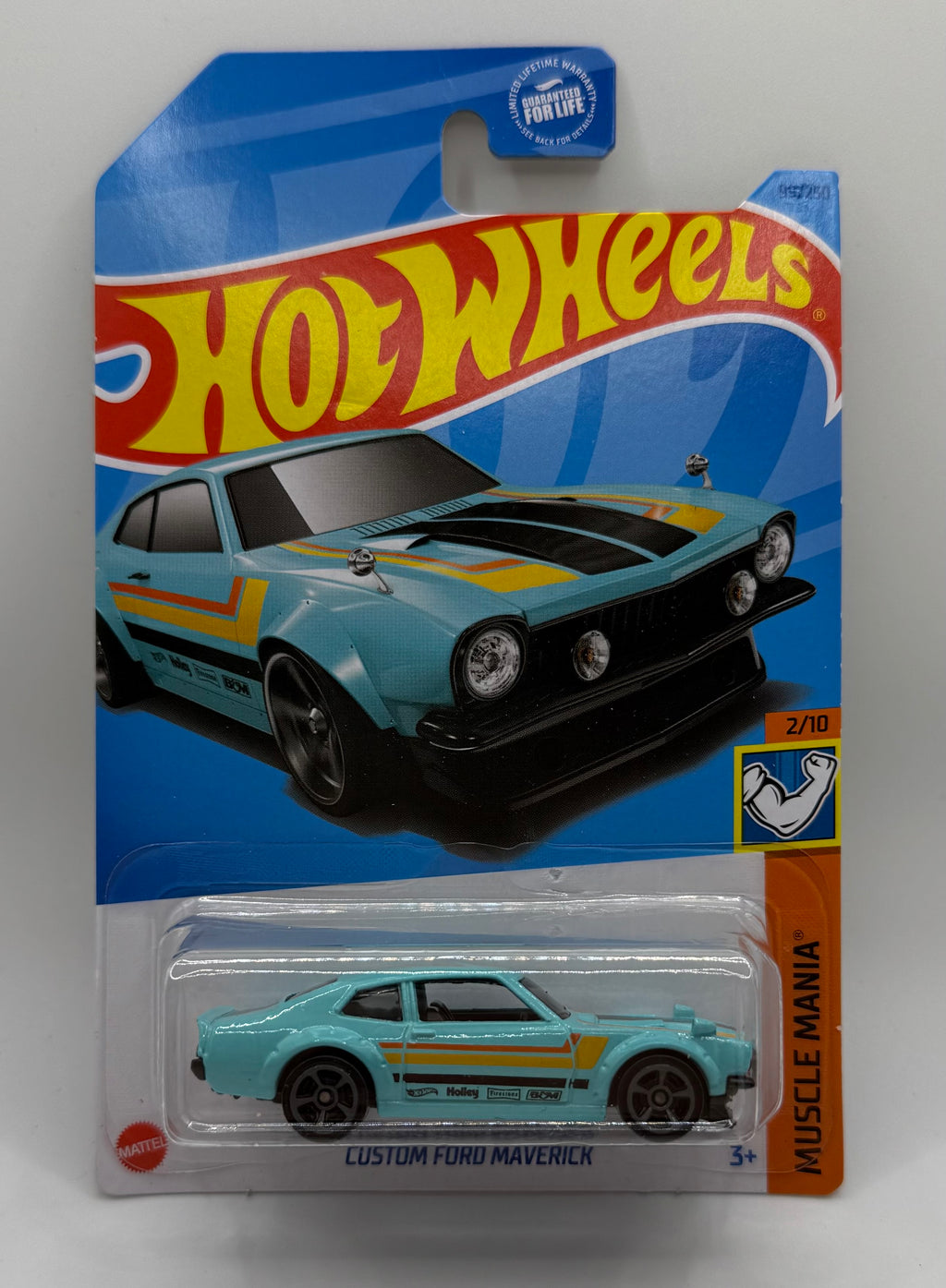 Mattel Hot Wheels Custom Ford Maverick #99/250 Muscle Mania #2/10 Teal