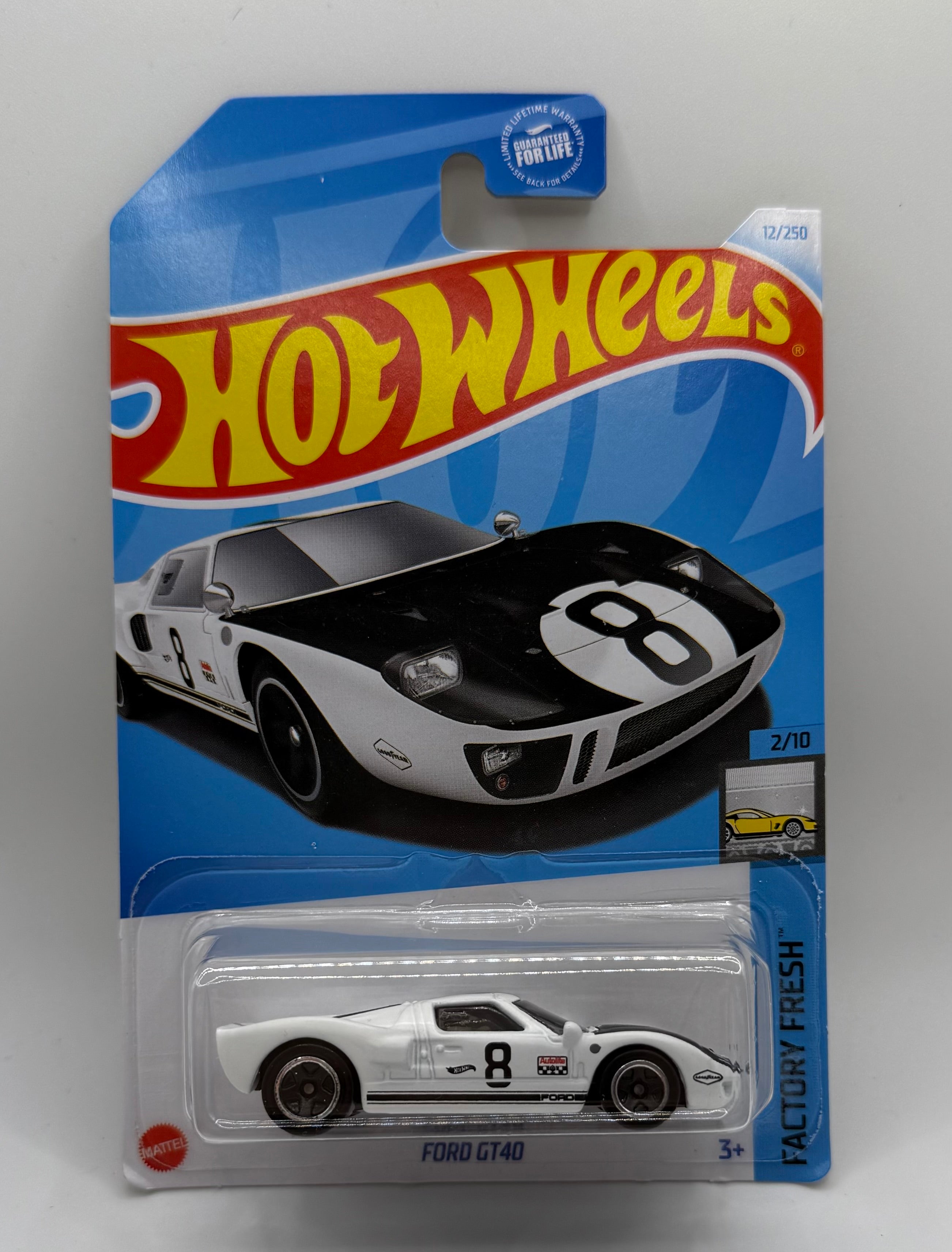 2024 Hot Wheels Factory Fresh Ford GT40 White