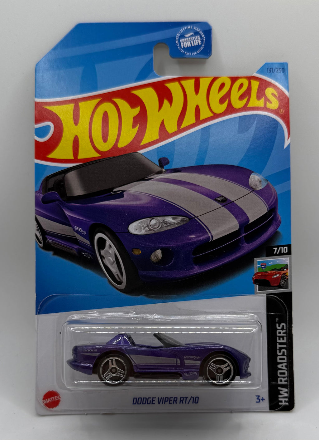 2023 Hot Wheels HW ROADSTERS 7/10 Dodge Viper RT/10 131/250 (Purple)