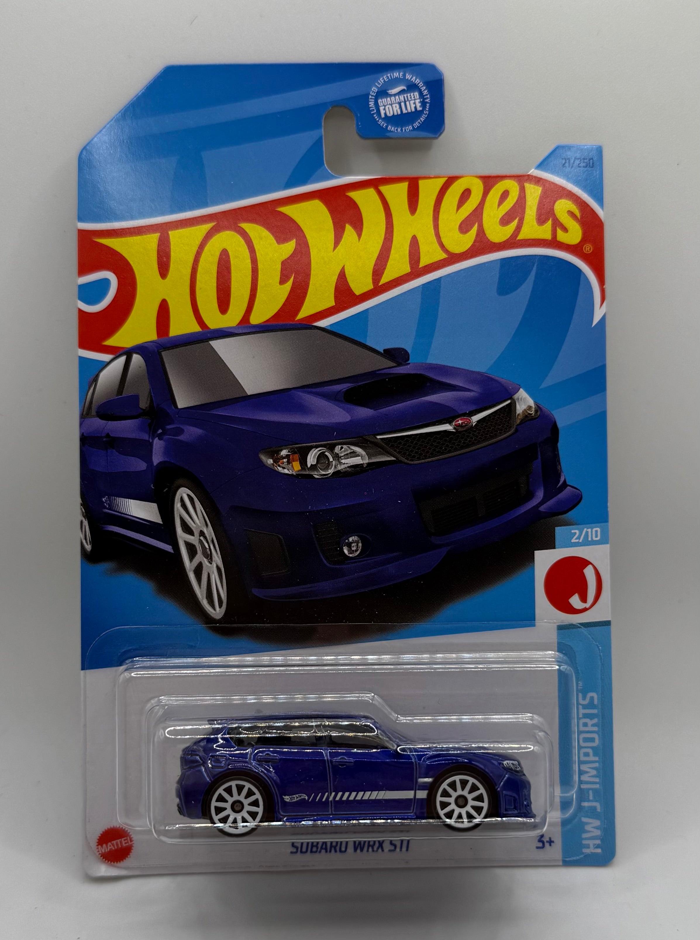 Hot Wheels JDM Subaru WRX STI Blue HW J-Imports