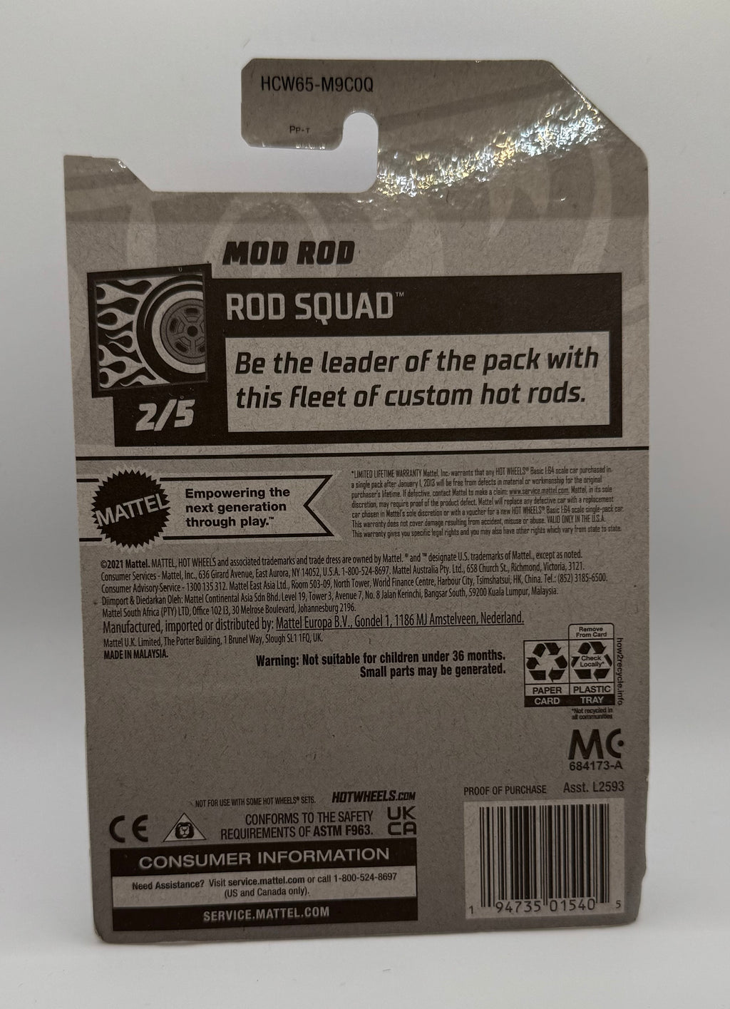 Hot Wheels 2022 Mainline Rod Squad Mod Rod Green #168