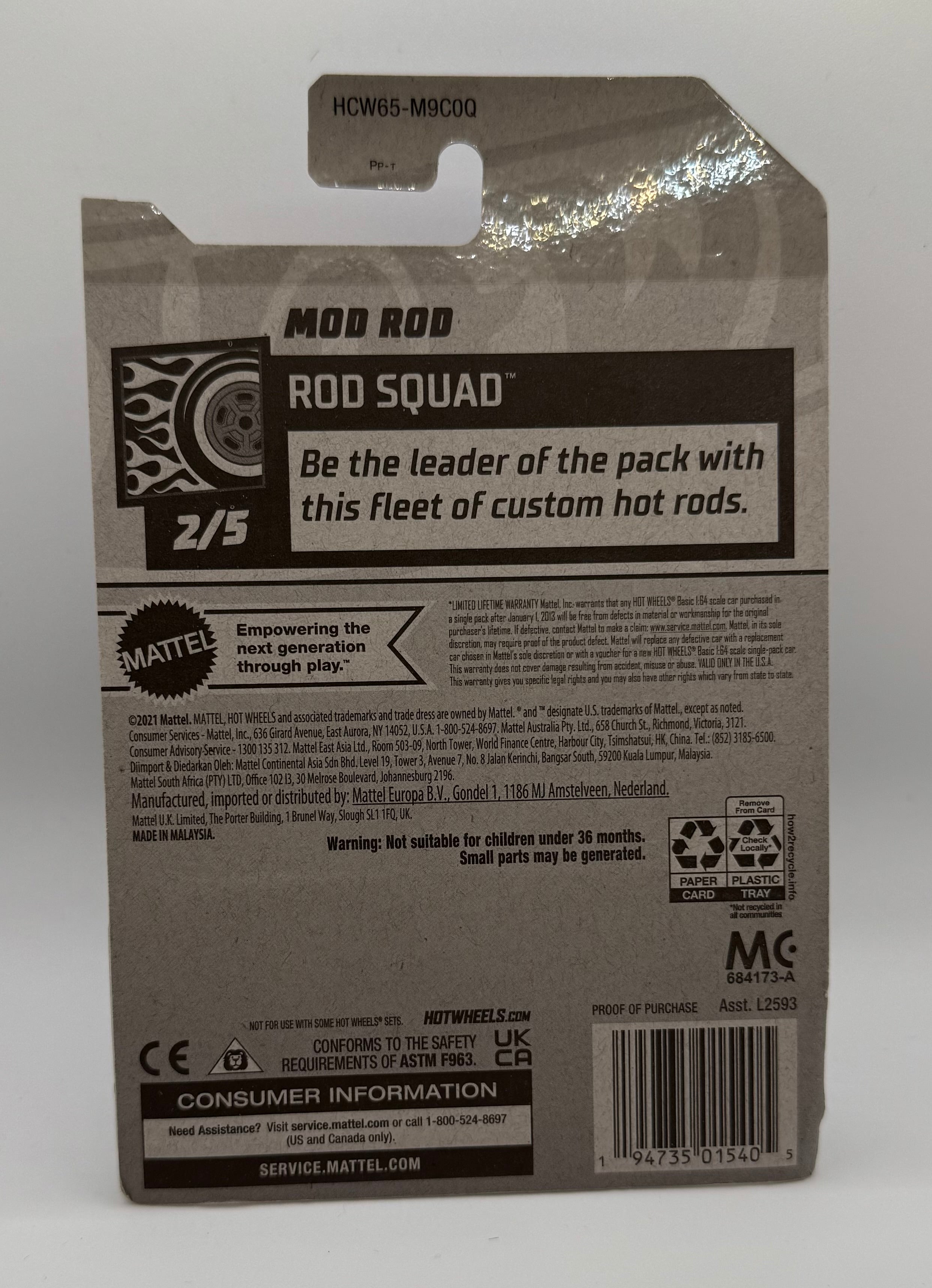 Hot Wheels 2022 Mainline Rod Squad Mod Rod Green #168