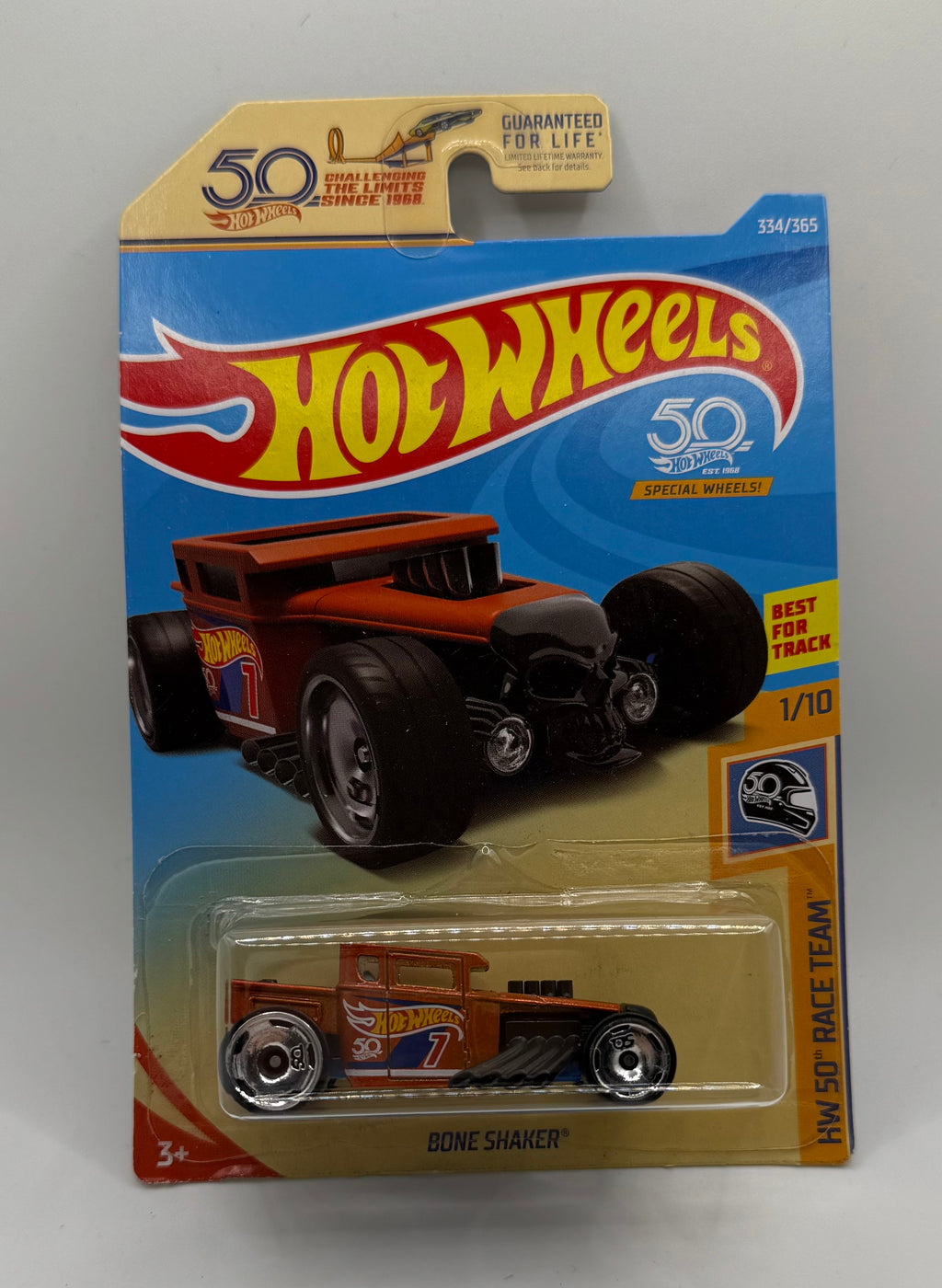 2018 Hot Wheels HW 50th RACE TEAM #1/10 Bone Shaker