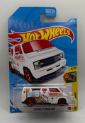 Hot Wheels 2021 Treasure Hunt HW Art Cars 4/10 Custom '77 Dodge Van White