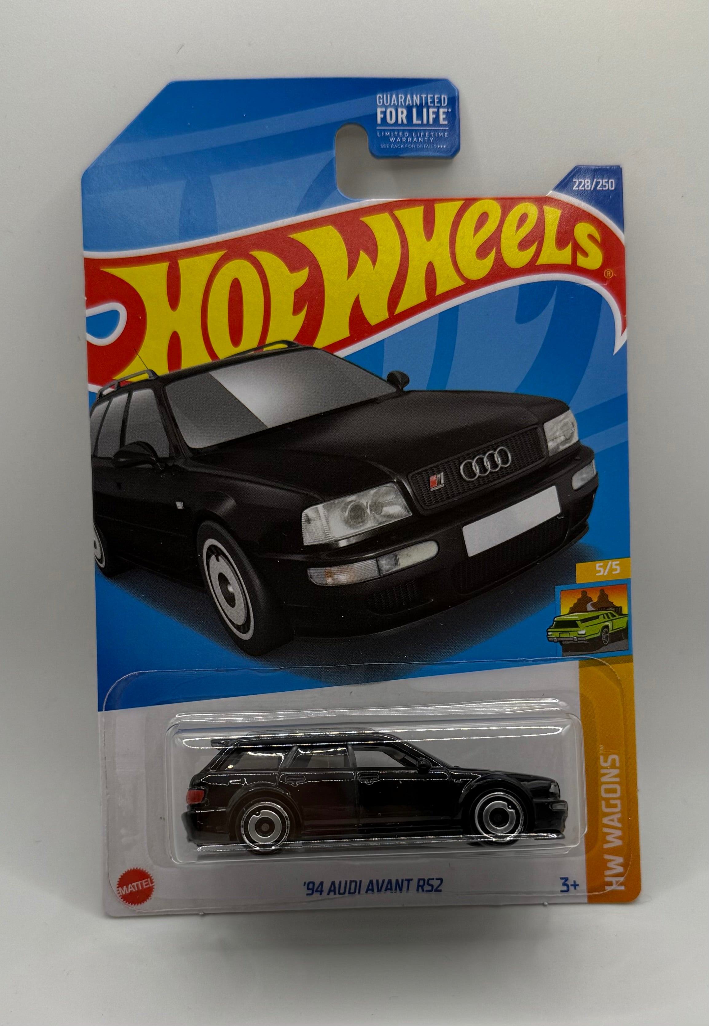 Hot Wheels HW Wagons 5/5 '94 Audi Avant RS2 228/250 Black