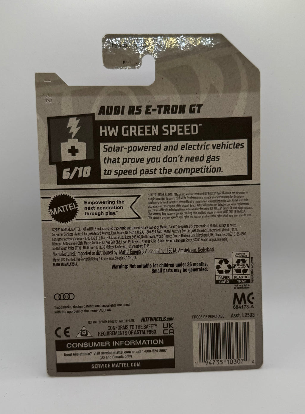 Hotwheels Audi RS E-Tron GT