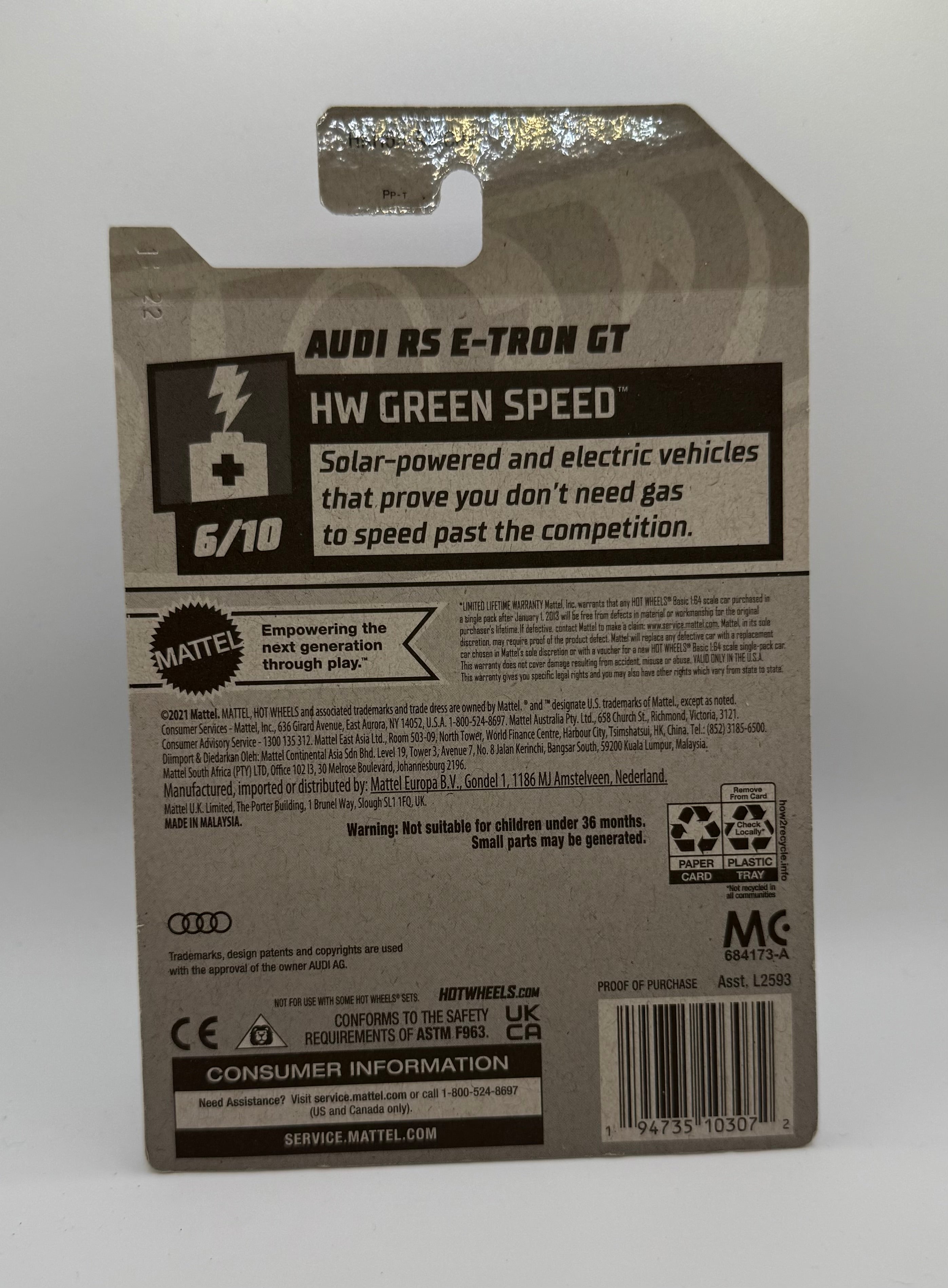 Hotwheels Audi RS E-Tron GT