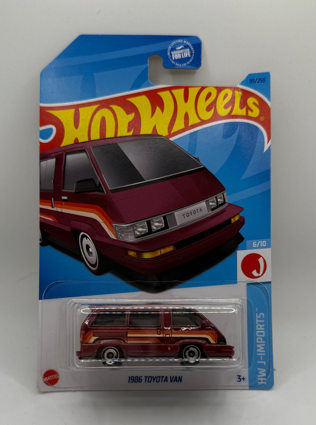 Hotwheels 1986 Toyota Van Burgundy