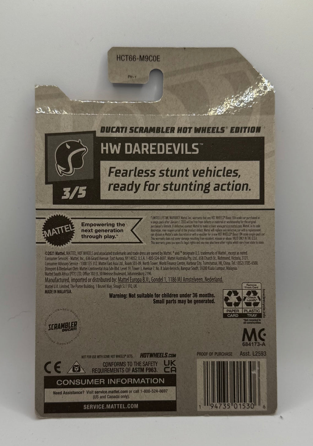 Hotwheels Ducati Scrambler HOT WHEELS Edition