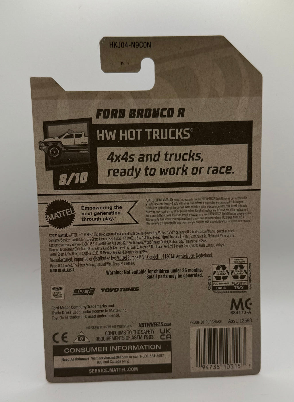 Hotwheels Ford Bronco R Black