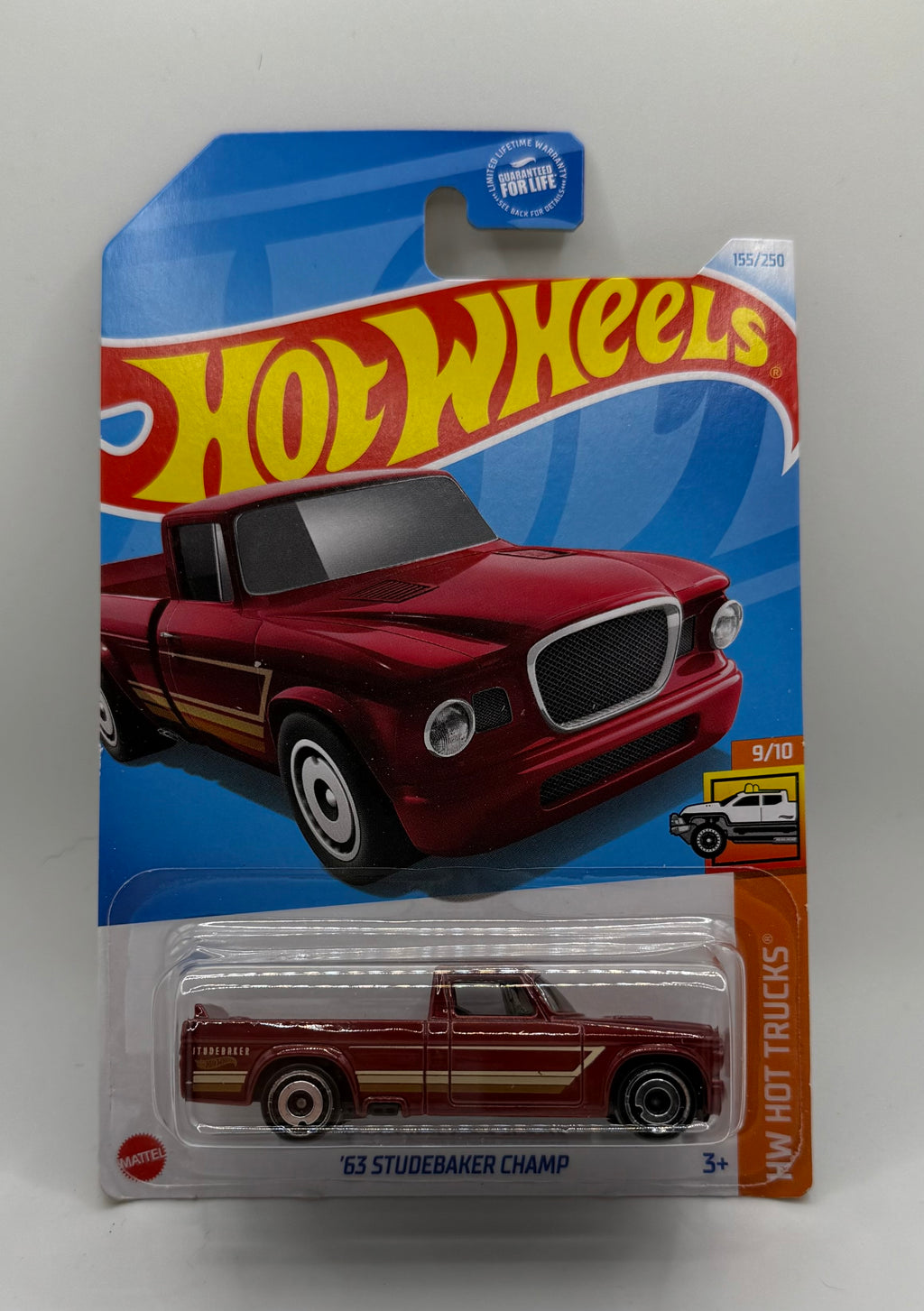 Hotwheels 63 Studebaker Champ Red