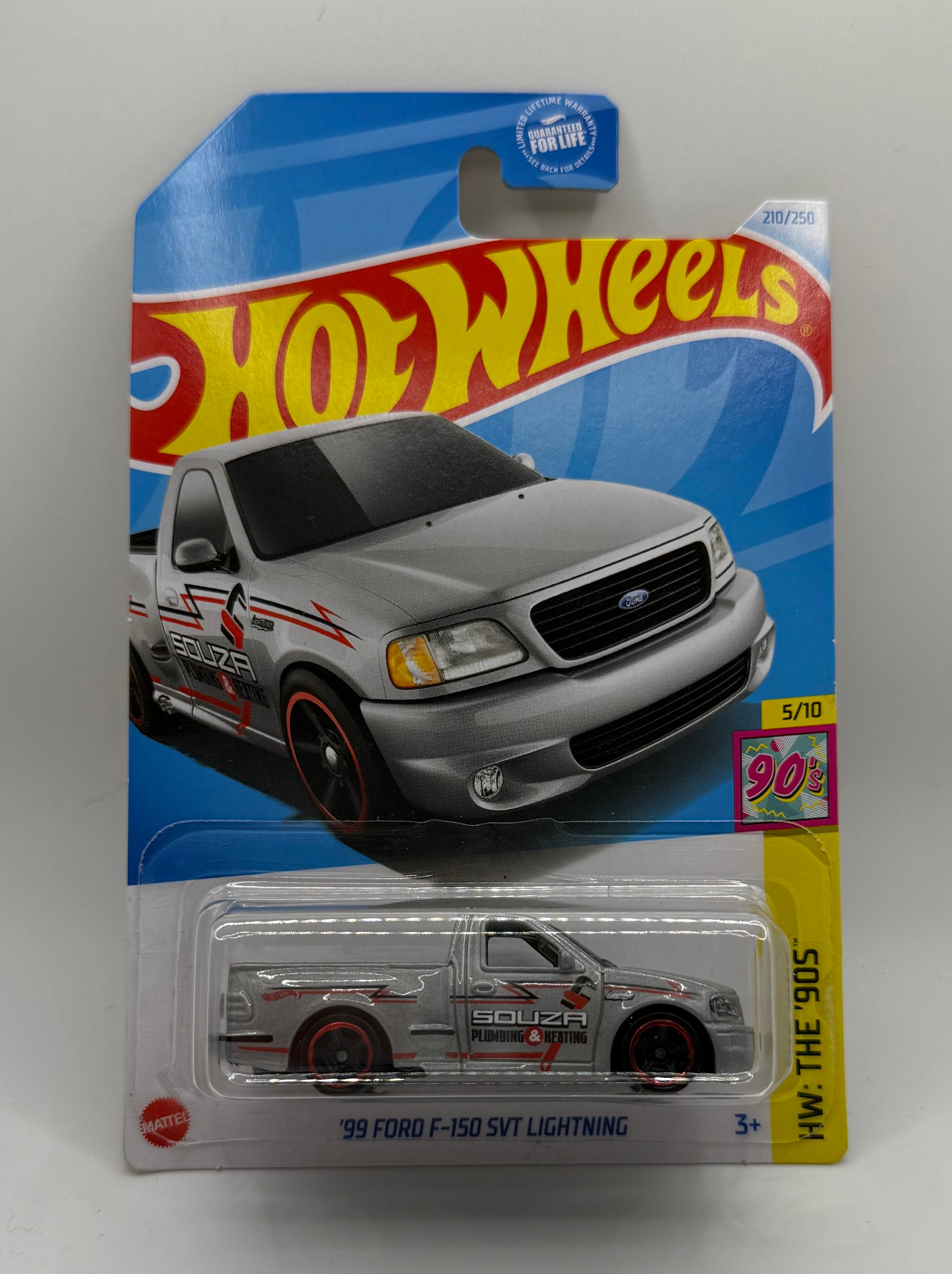 Hotwheels 99 Ford F-150 SVT Lightning Silver