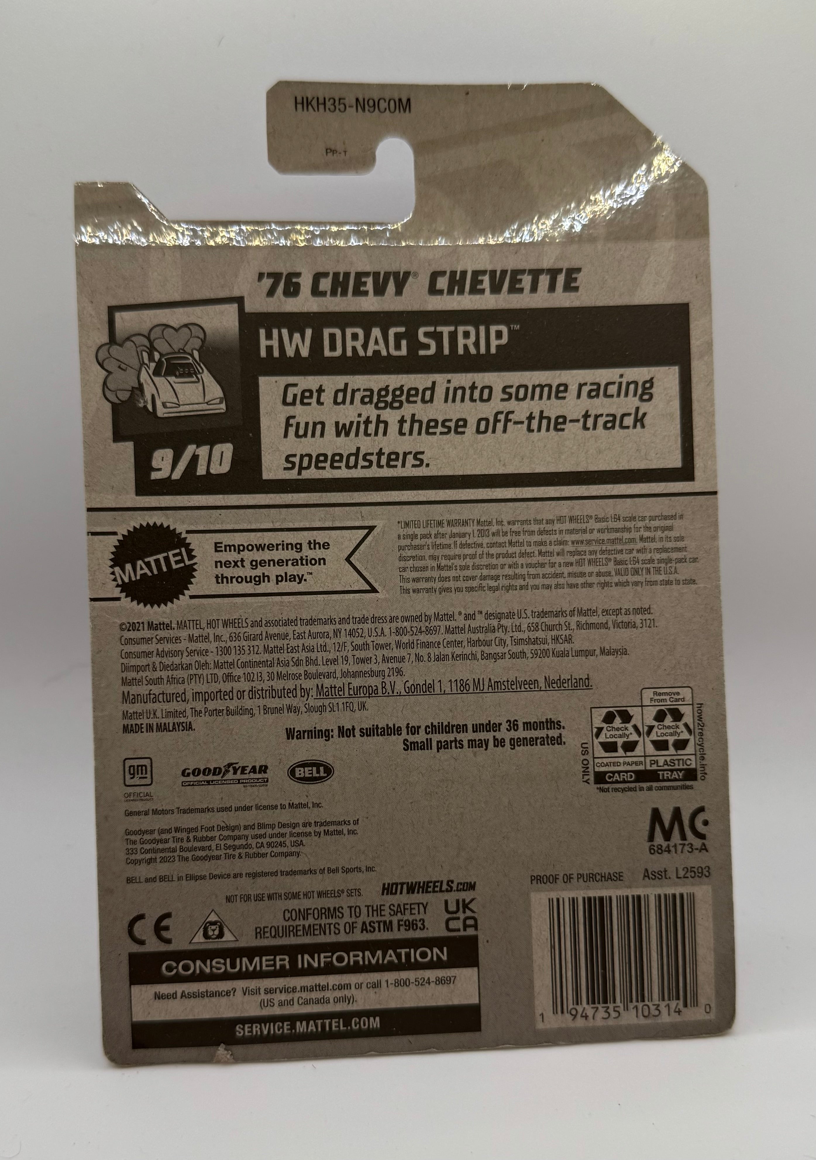 Hotwheels 76 Chevy Chevette Red