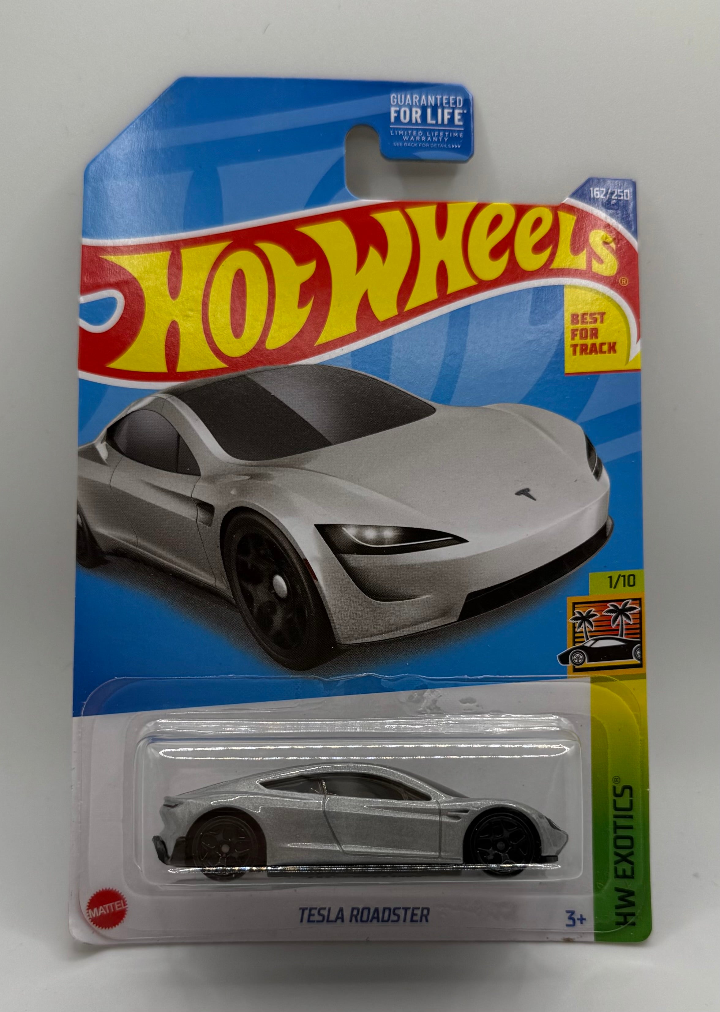 Hotwheels Tesla Roadster Silver