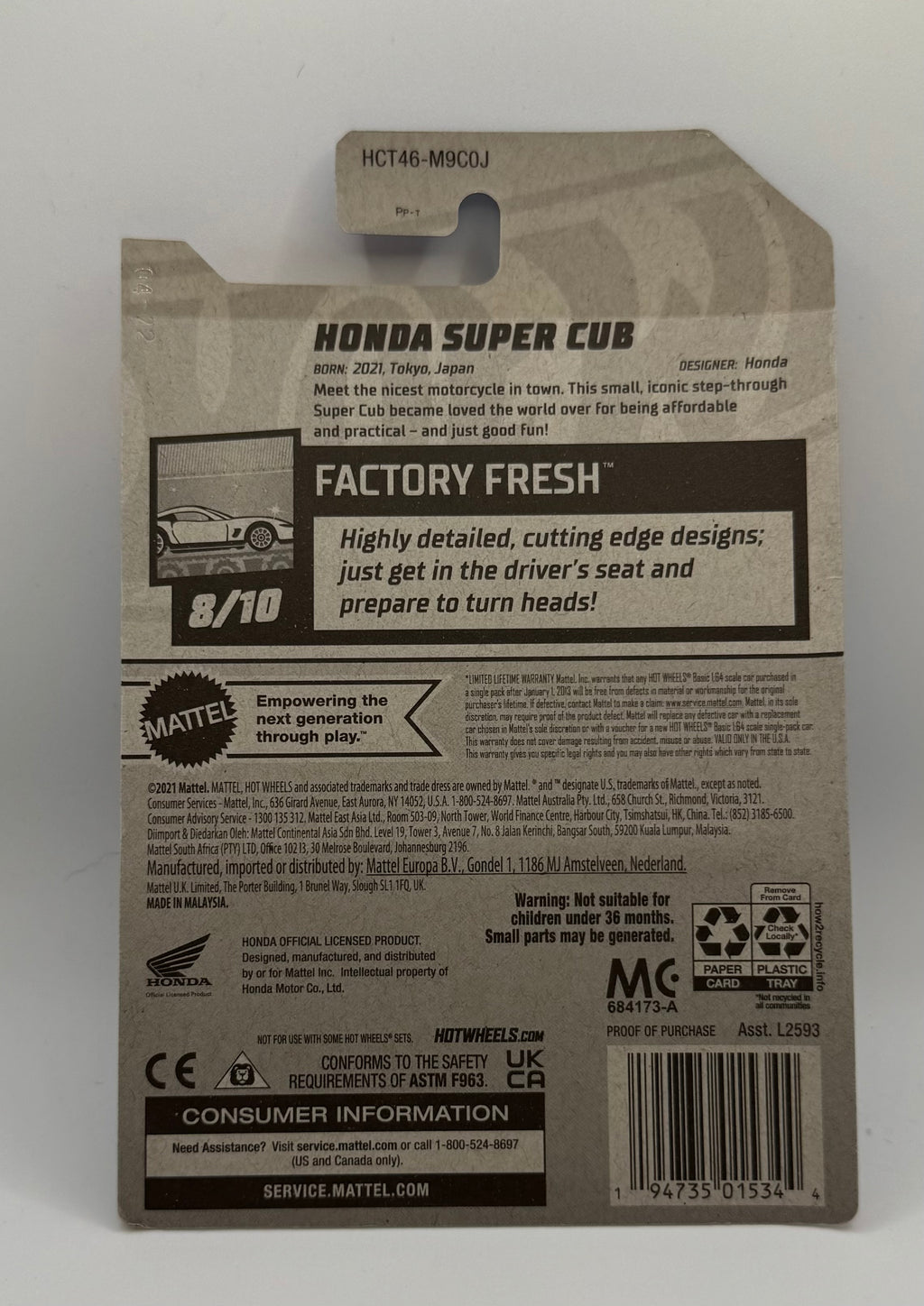 Hotwheels Honda Super Cub