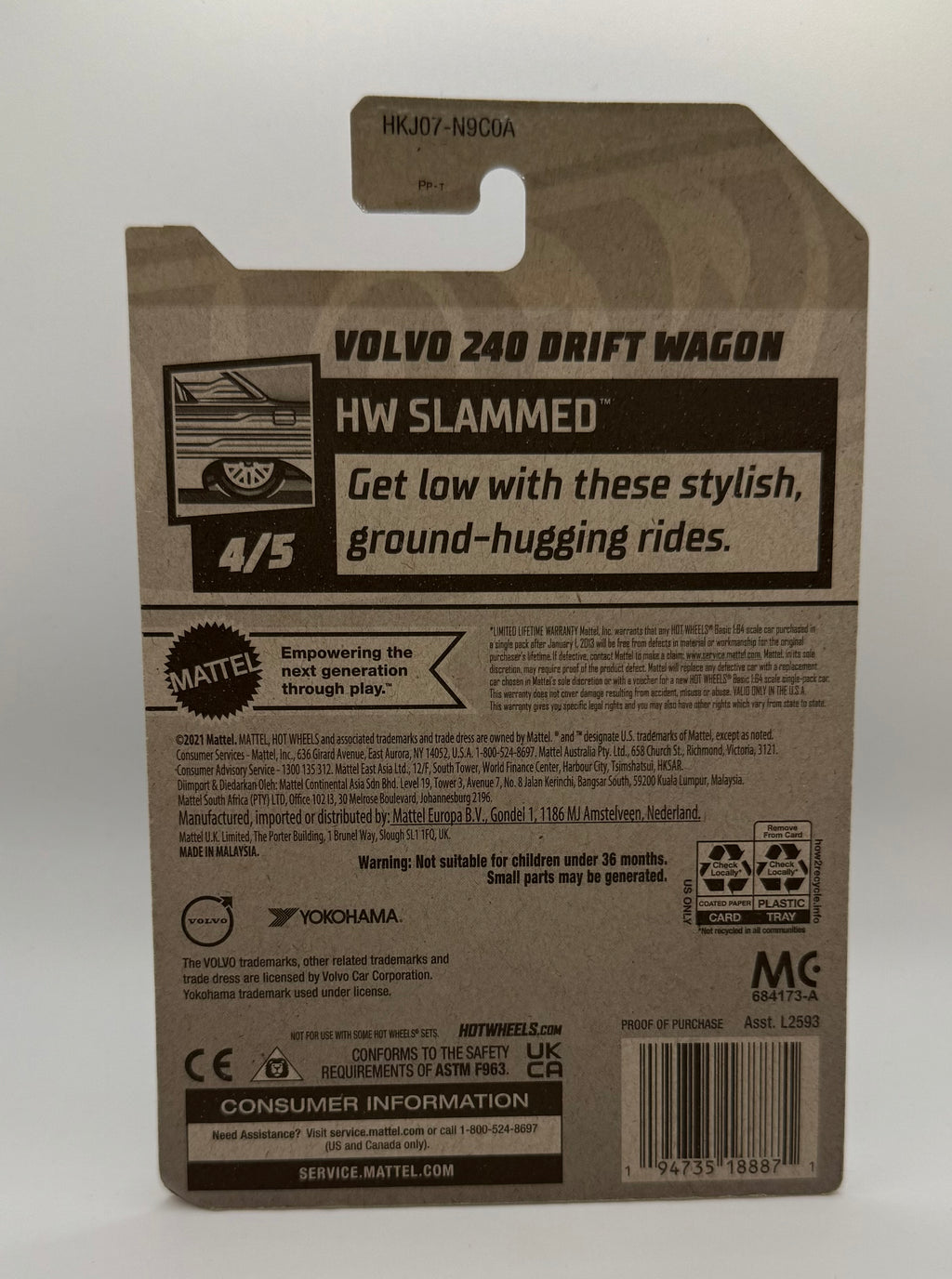 Hotwheels Volvo 240 Drift Wagon Green