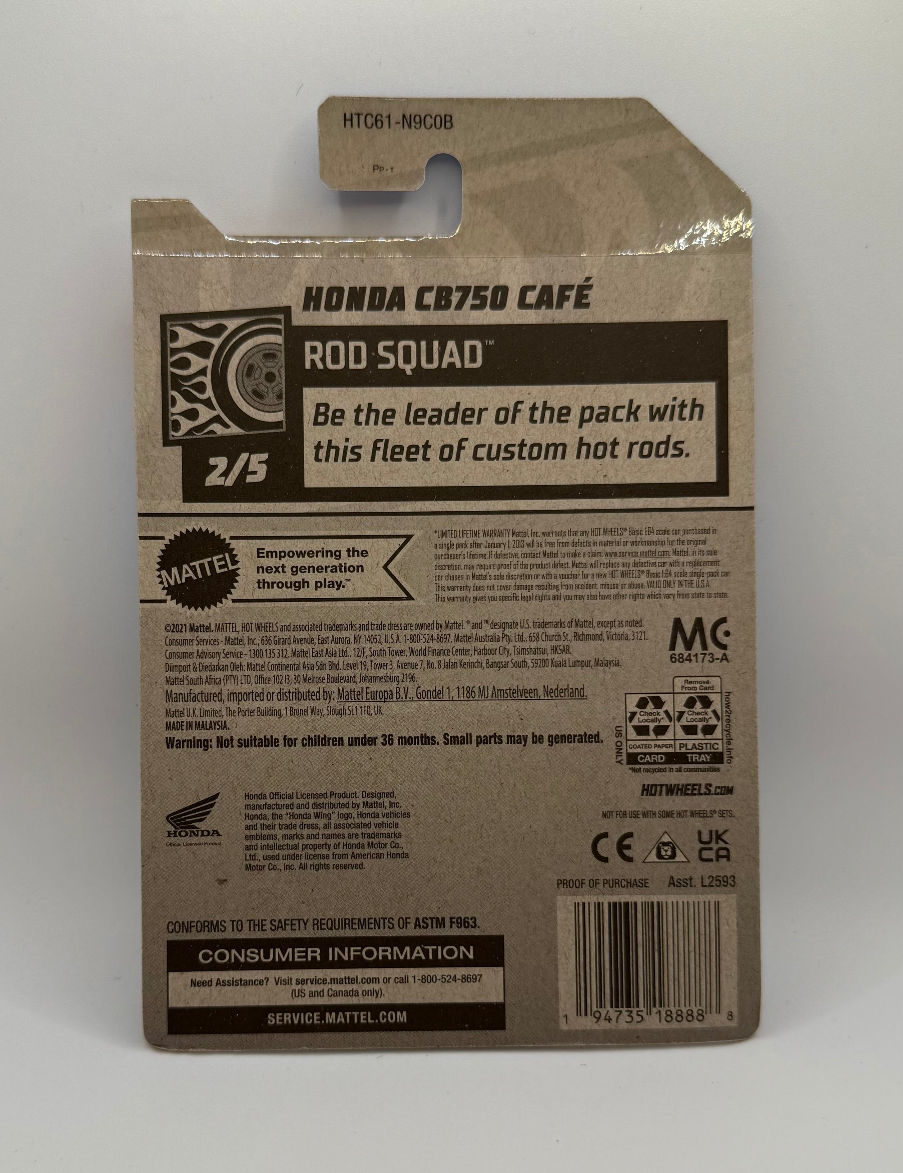 Hotwheels Honda CB750 Café