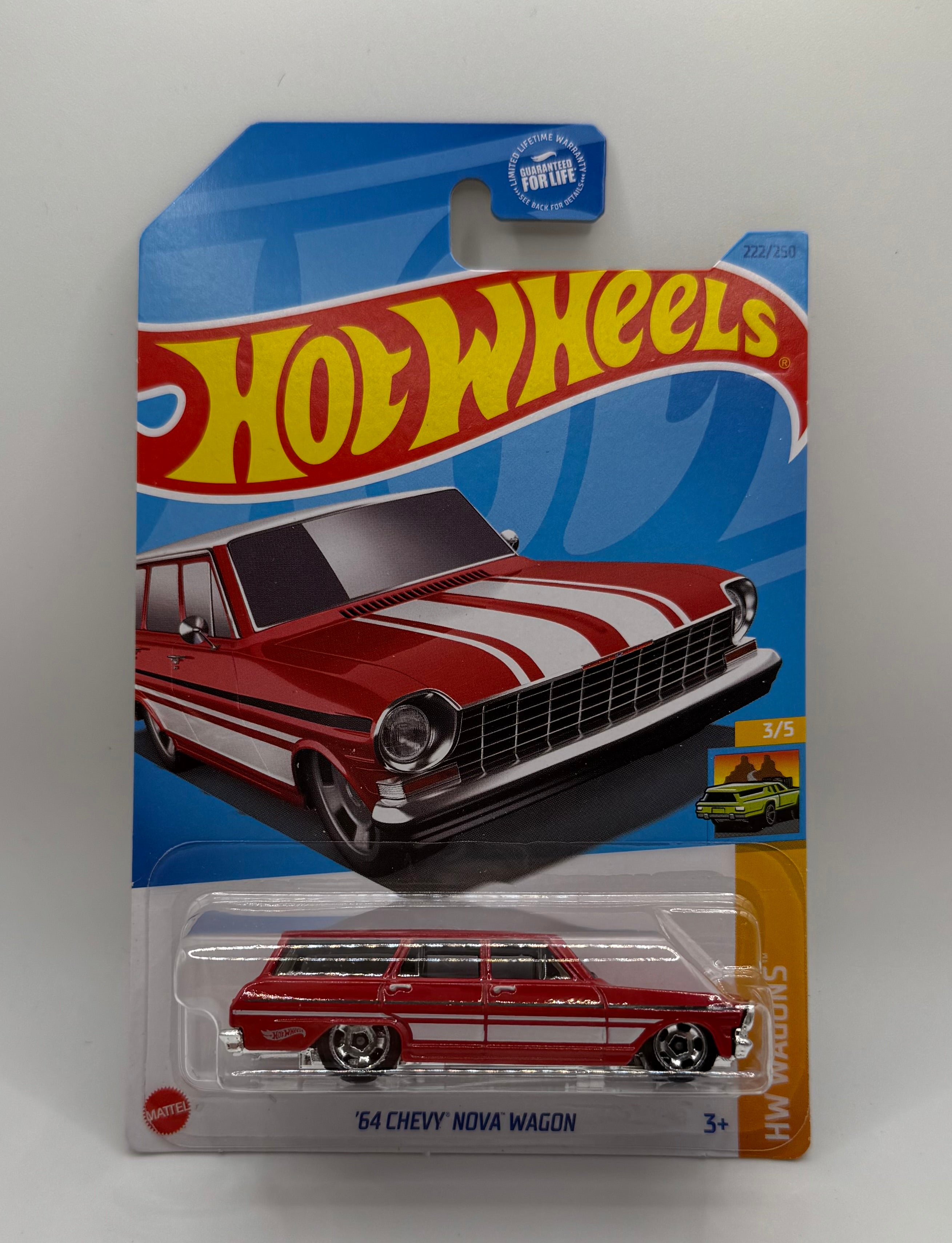 Hotwheels 64 Chevy Nova Wagon Red