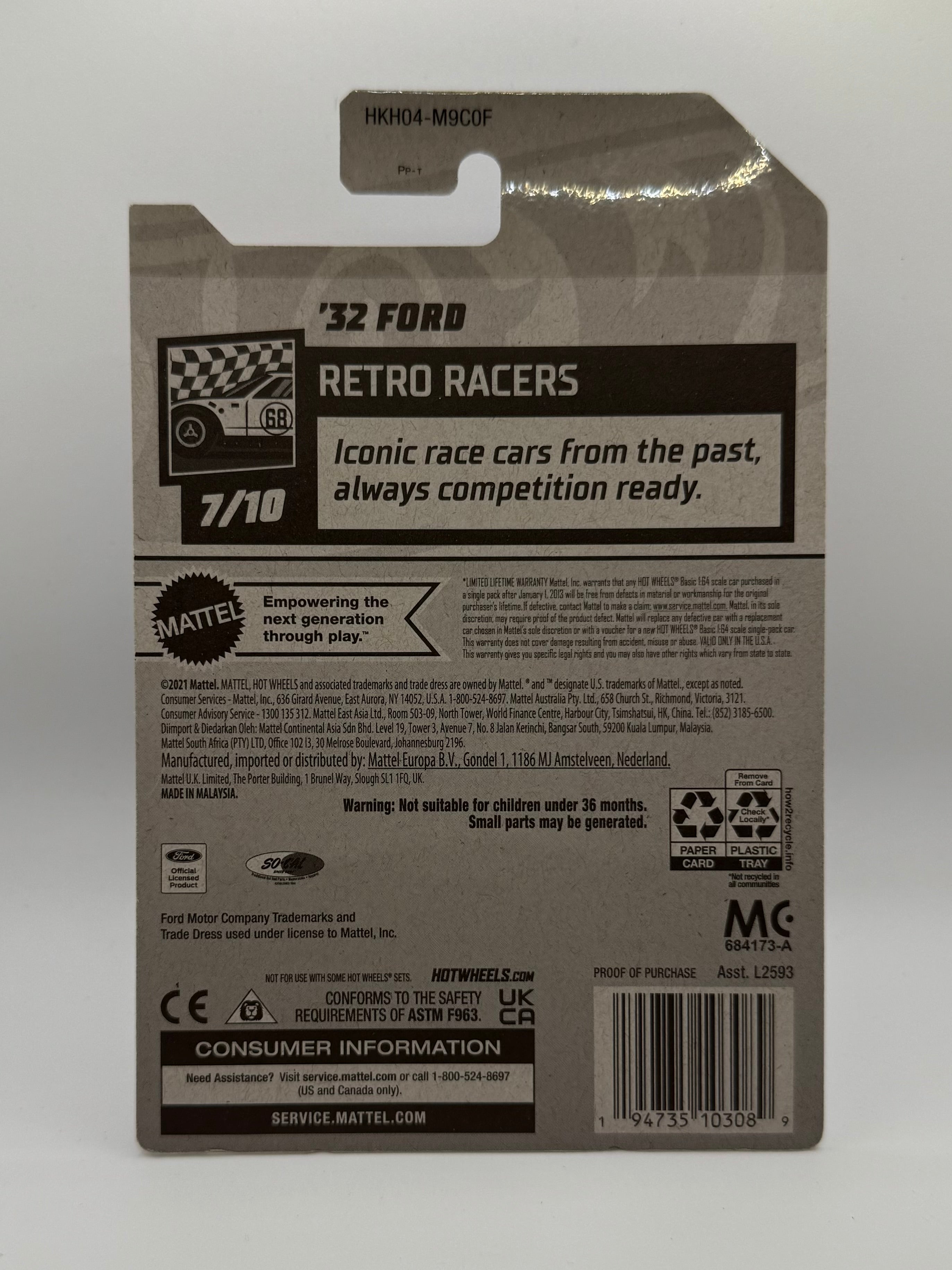 Hotwheels 32 Ford White