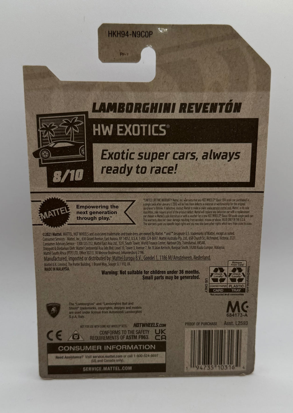 Hotwheels Lamborghini Reventón Red