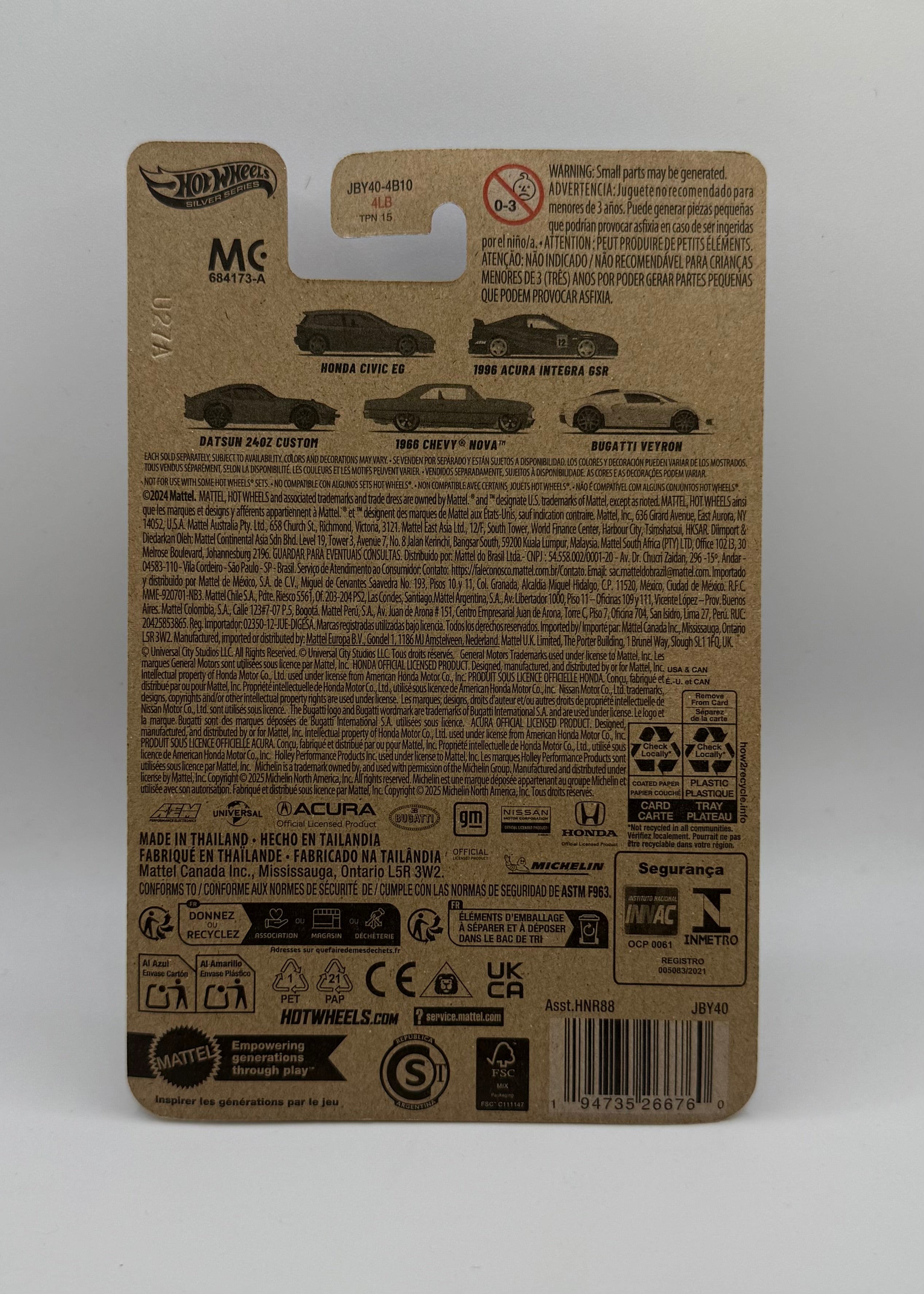 Hotwheels 1986 Acura Integra GSR Fast And Furious