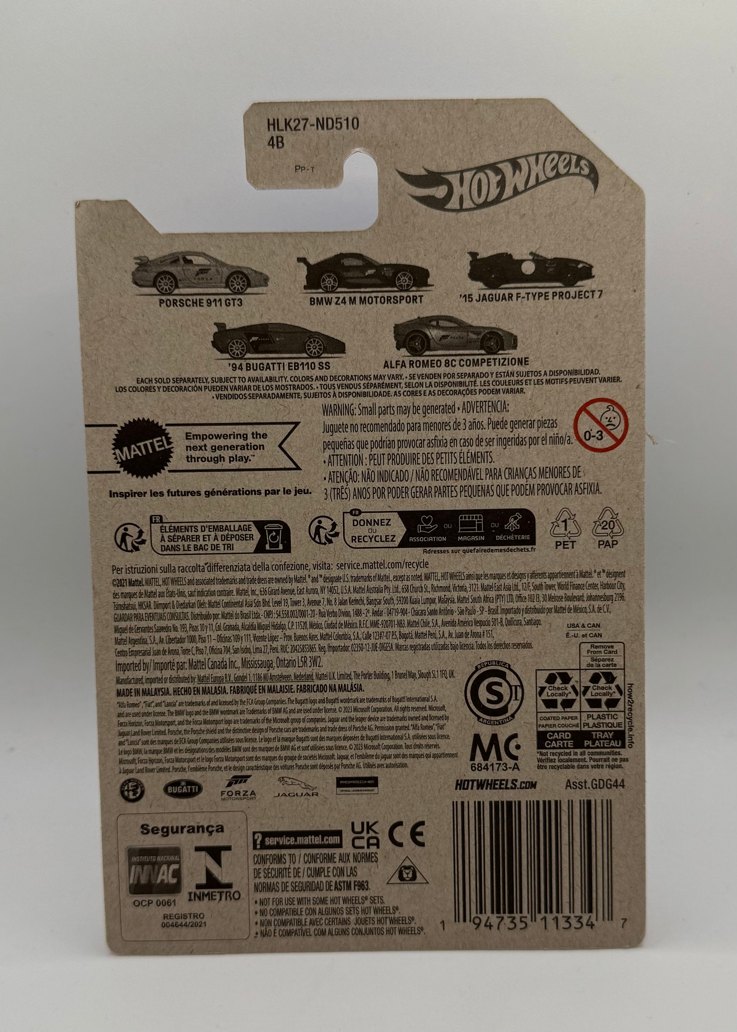 Hotwheels 15 Jaguar F-Type Project 7 Forza