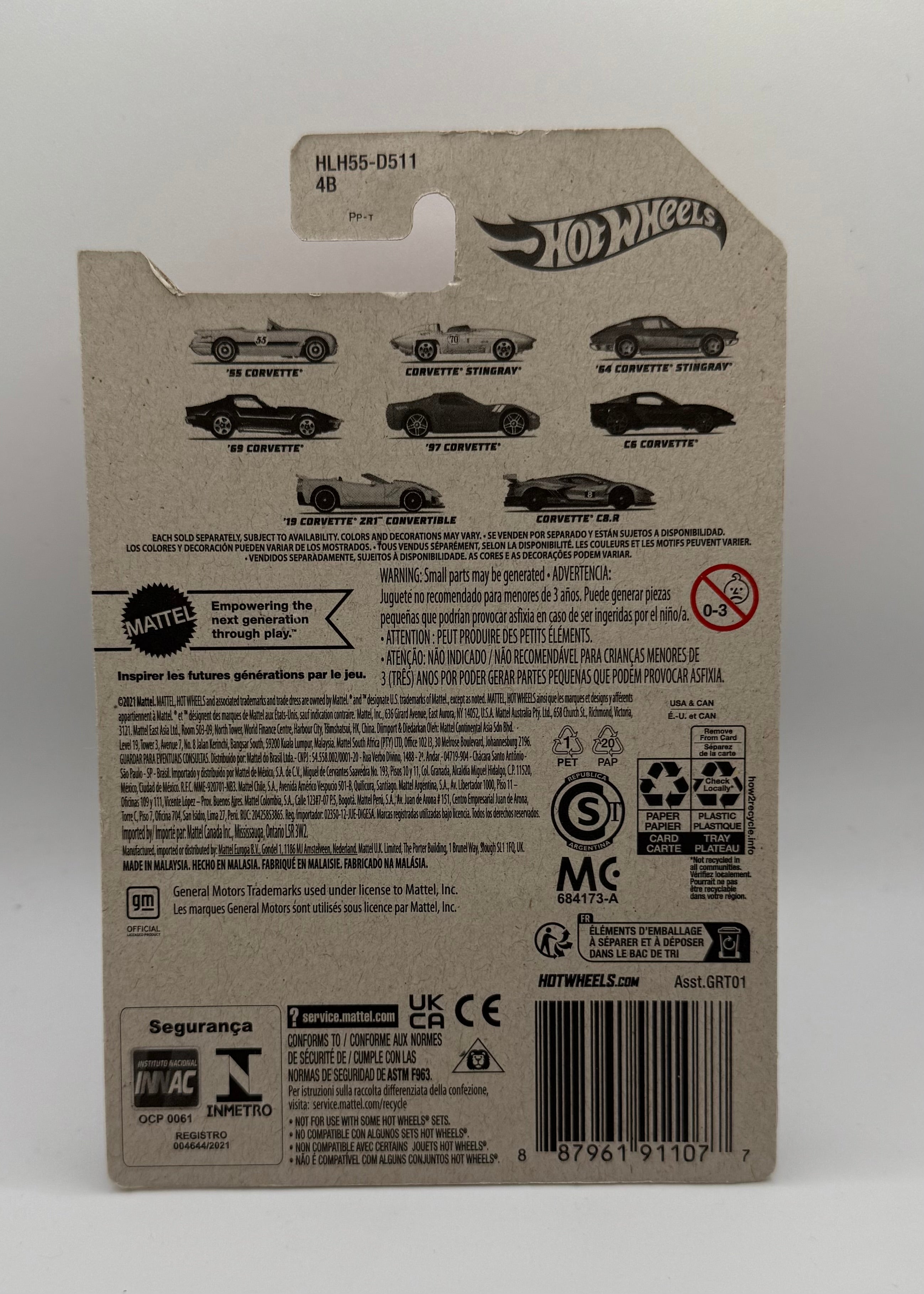 Hotwheels Corvette 70th anniversary Corvette C8.R